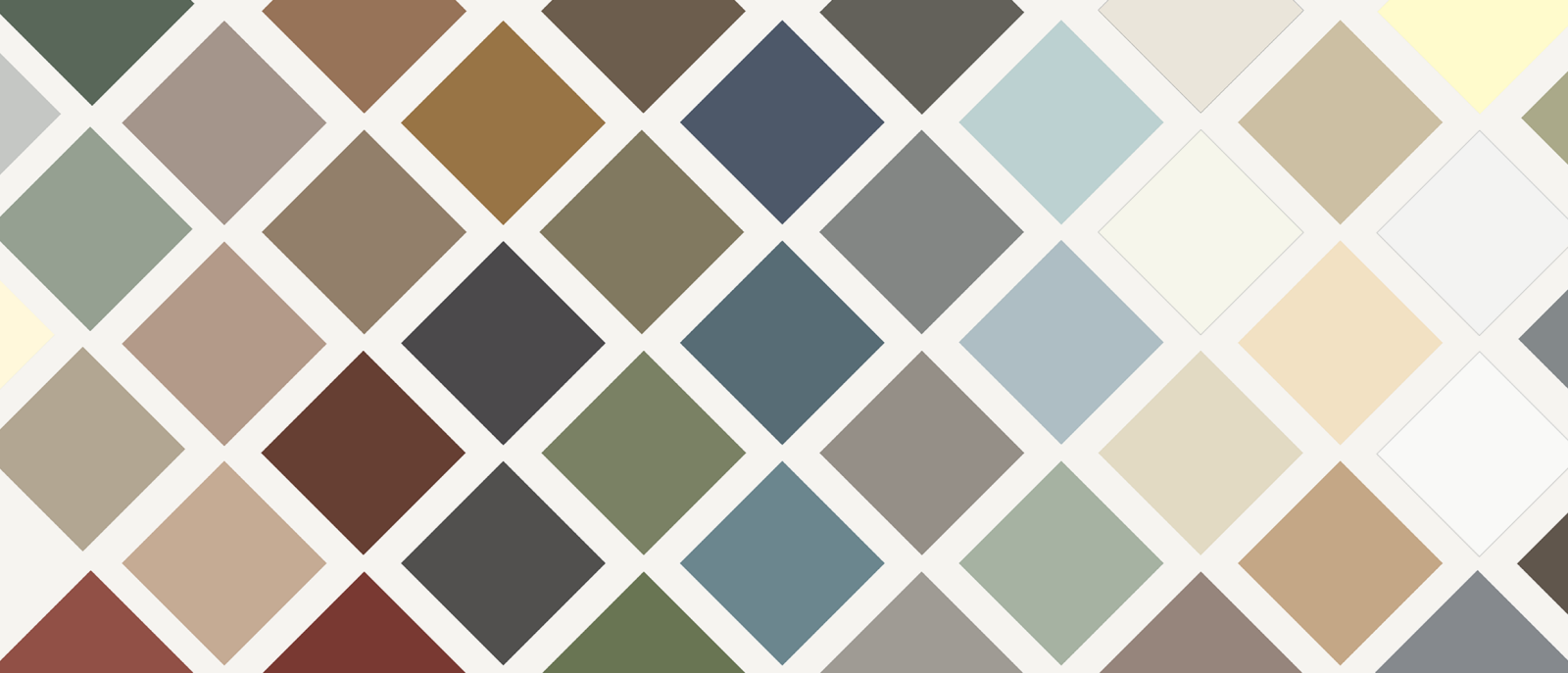 Siding color swatch collage