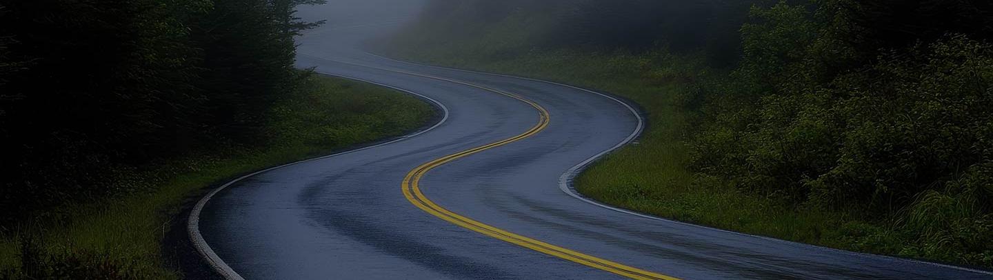 Web asphalt road in the mountains