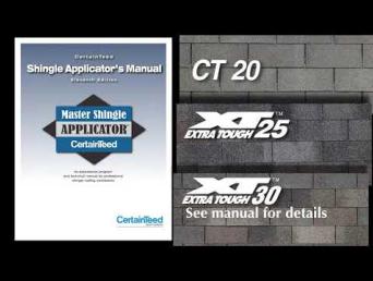 Video 9 del Manual de instalación de tejas de CertainTeed  Tejas de 3 lengüetas