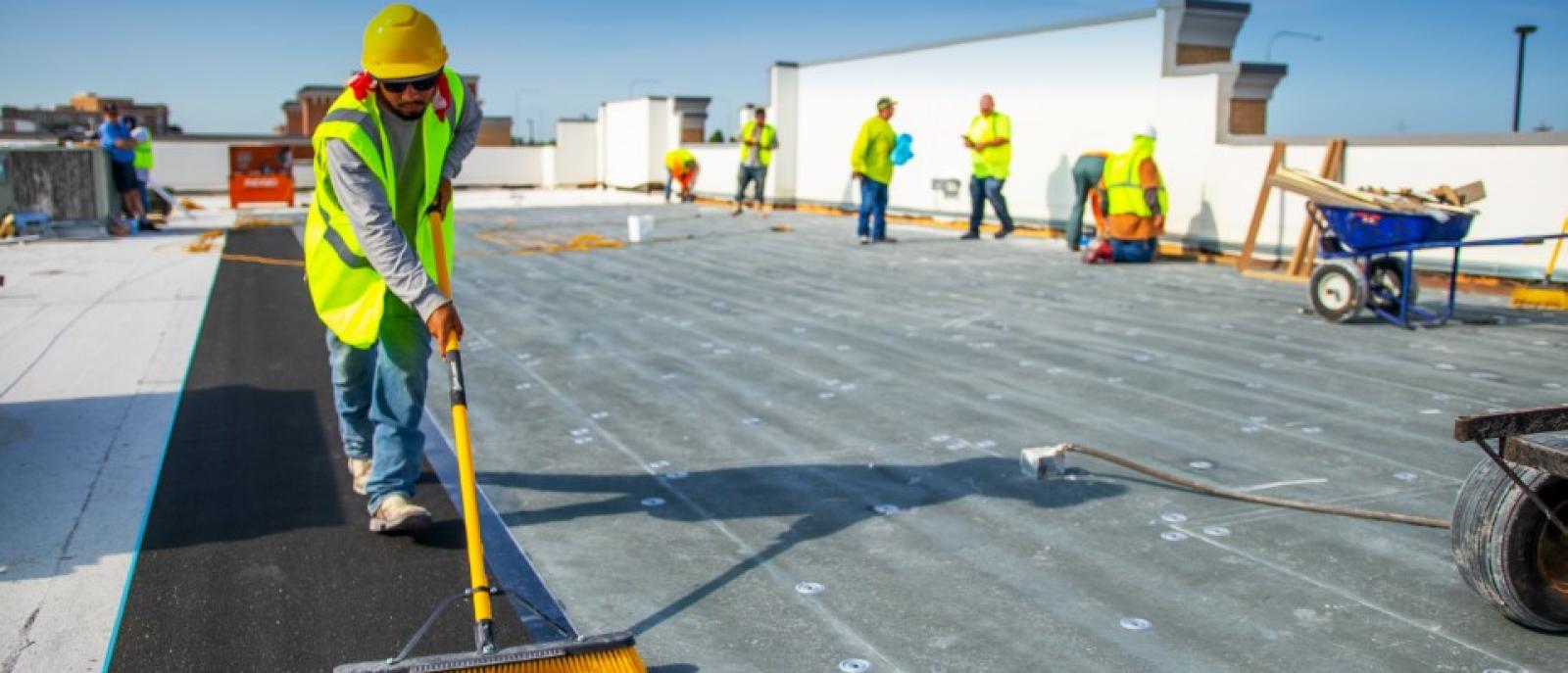 commercial roof application